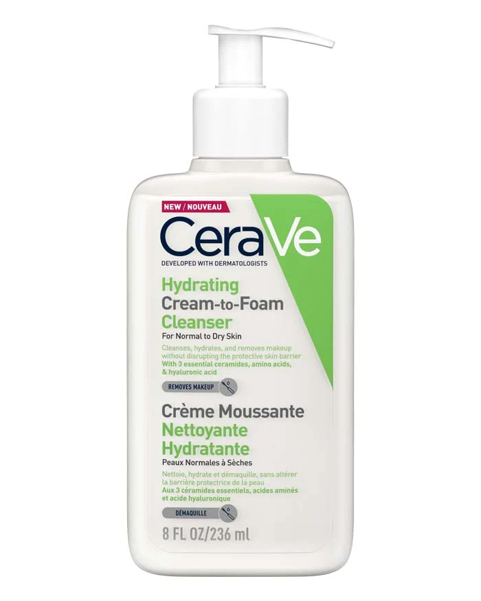 CeraVe Hydrating Cream-to-Foam Cleanser